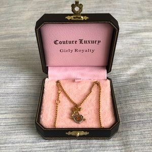 Y2K Juicy Couture Dove Peace Sign Charm necklace